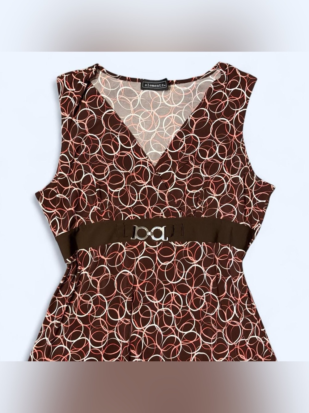 Y2K Brown & Pink Mini Dress by Elementz!